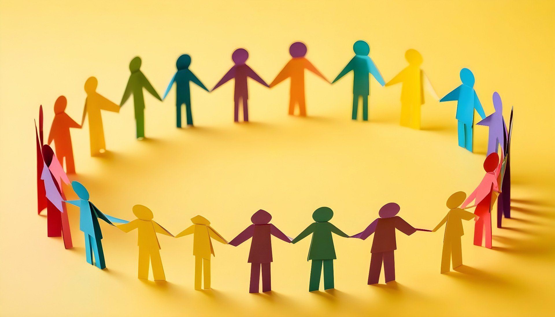 Vecteezy Ai Generated A Group Of People Holding Hands In A Circle 36427057 12