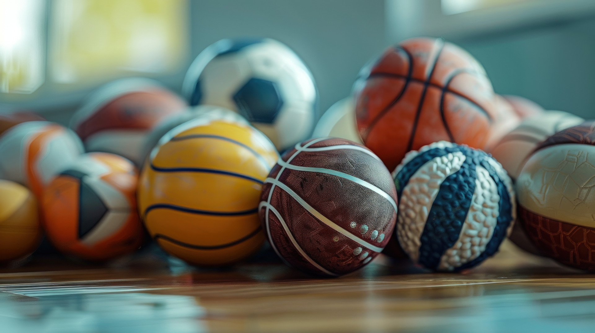 Vecteezy Collection Of Varied Sports Balls Close Up Studio Shot 695300871 12